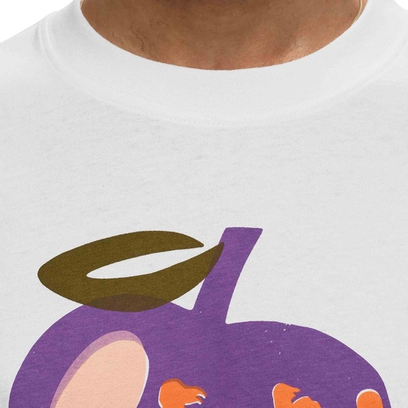 New Balance Made In USA Apple Graphic Tee - White / Purple - Picture 3 of 5